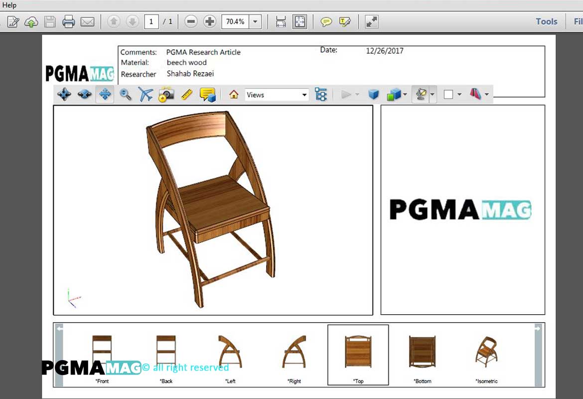 آموزش 3D PDF در Adobe Reader