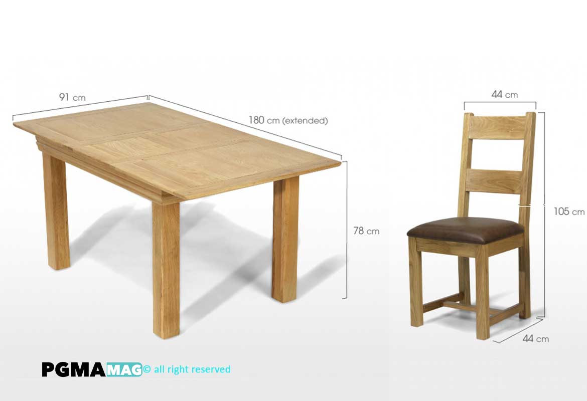 ارتفاع ایده آل صندلی و میز ناهارخوری چیست؟