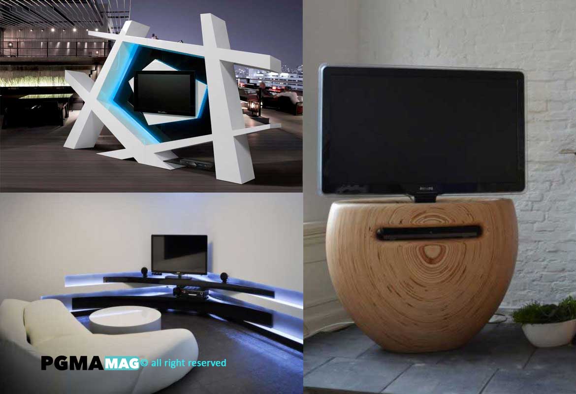 طراحی میز تلویزیون مدرن در44 نوع