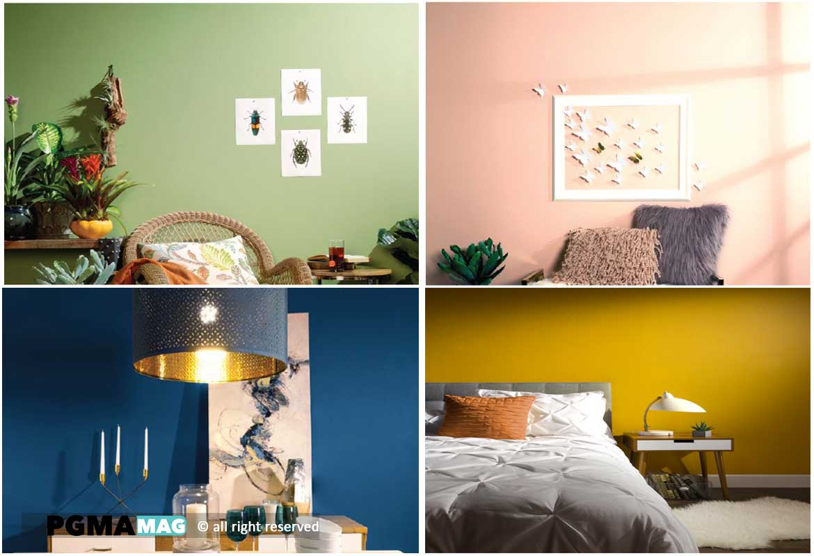 برای تغییر رنگ در دیوارها ی اتاق نشیمن بهتر است از رنگ های ملایم تر استفاده شود