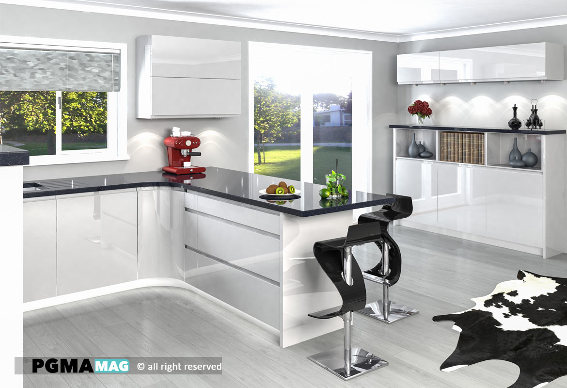 کاربرد-رنگ-سفید-در-آشپزخانه-پی-جی-ما-pgma.co