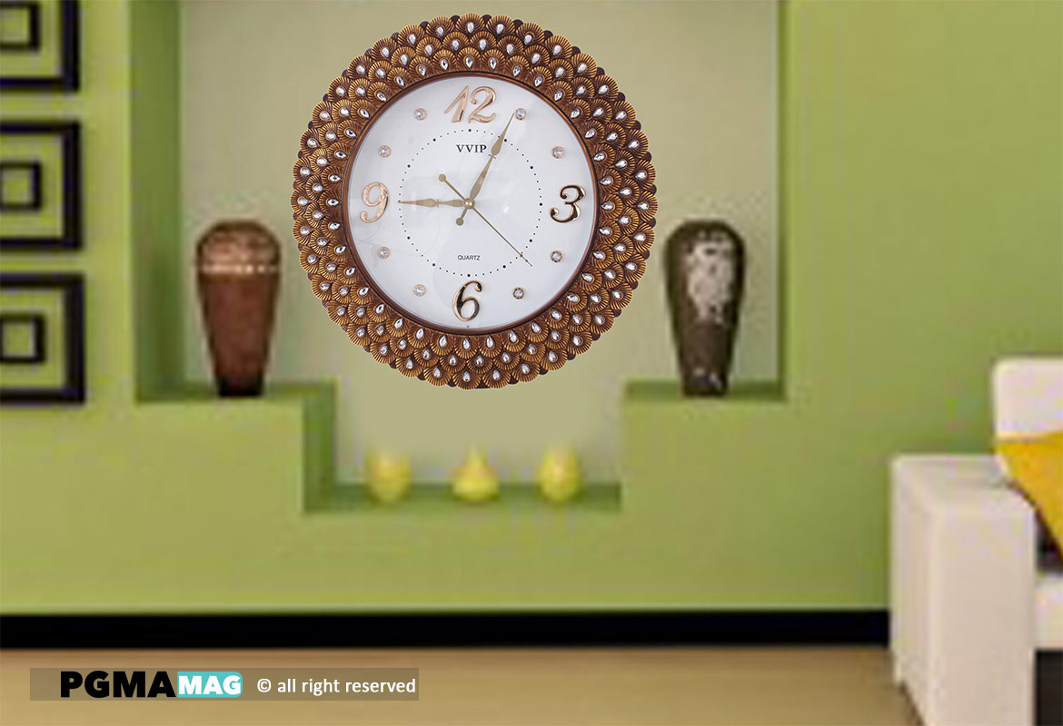 ساعت دیواری در طراحی دکوراسیون داخلی-پی جی ما-pgma.co-